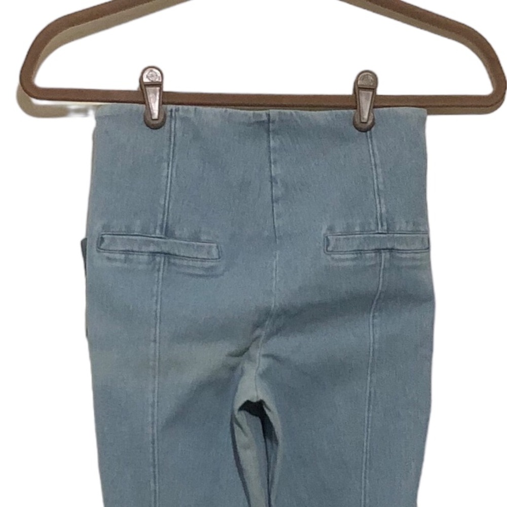 Lysse Denim Trouser Pants Shaping Jeans High Rise Waist Flare Light 70s Blue - Picture 7 of 16